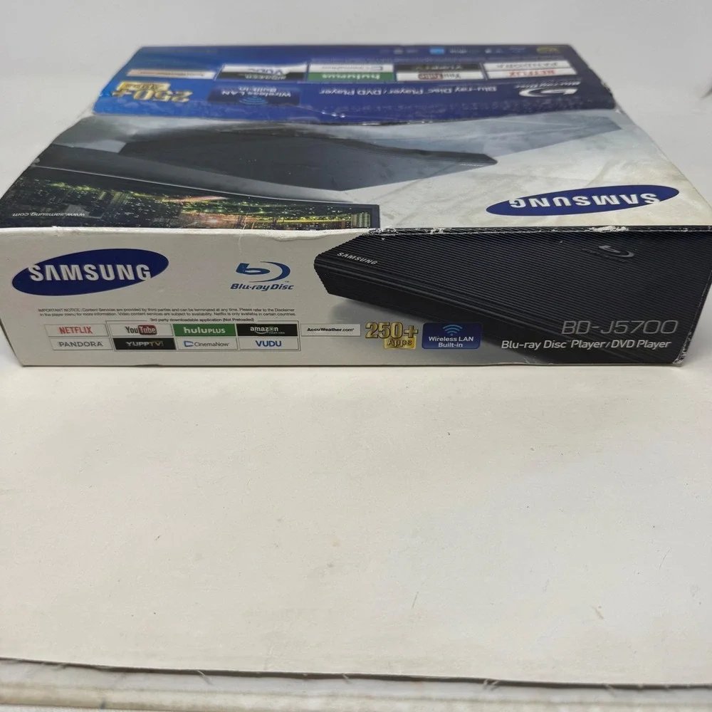 Samsung BD-J5700 Blu-ray Disc Player DVD Player Wireless LAN Built-in Black New
